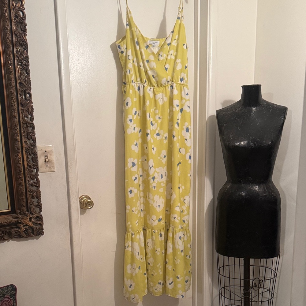 Waverly Sunshine Yellow Floral Maxi Dress